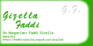 gizella faddi business card